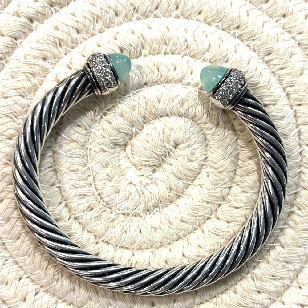 DAVID YURMAN ✨🩵HP🩵✨ 7mm Cable Cuff - Authentic - Picture 4 of 16